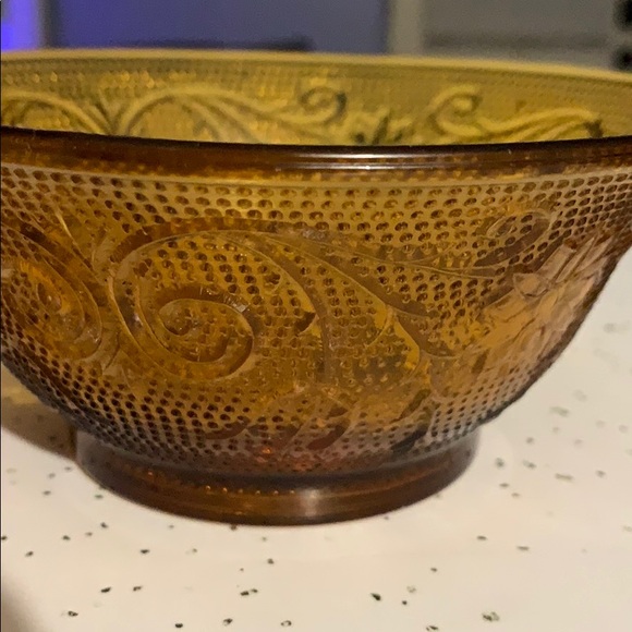 Vintage Tierra Amber glass small candy dish - Picture 10 of 10